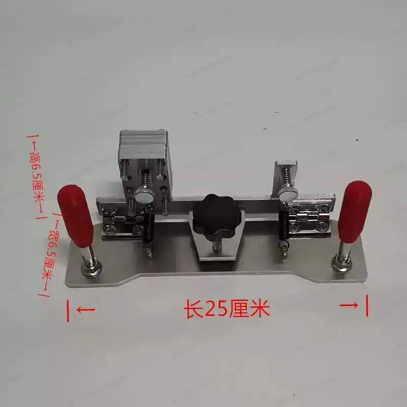304 Stainless Steel Handheld Belt Sander for DIY Knife Beveling V-Slot Jig Tool Rough Grinding for Blades