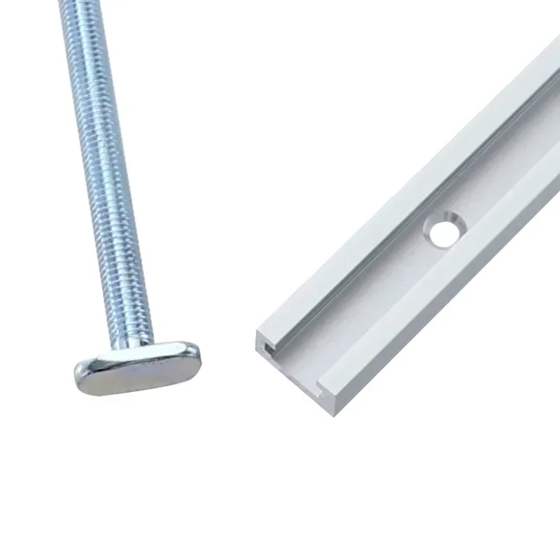 Universal Track for Woodworking, Double-Cut Profile T Track and Bolt Knob, Miter  Sliding Nut T-Slider