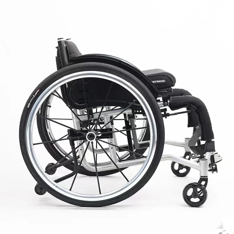 Foldable 24-Inch Manual Wheelchair