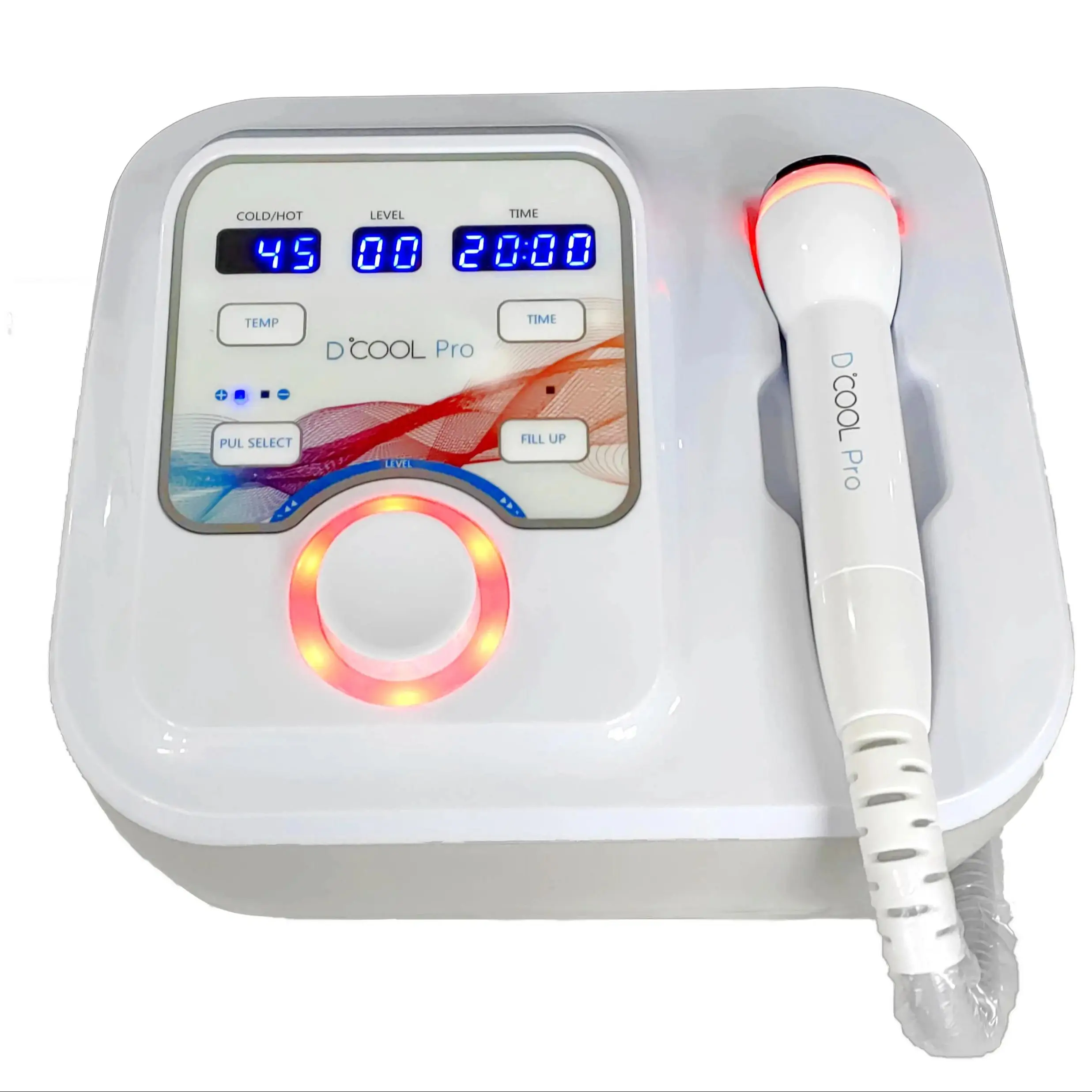 

Portable D Cool Pro Cold Warm Electroporation Cryo Machine With Red And Blue Light RF Cryo Face cooling Freezing Equipment