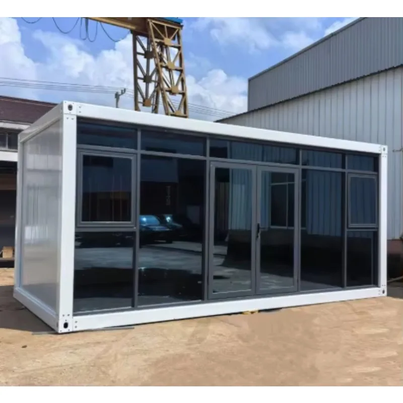 20-Foot Mediterranean-Style Mobile Container House for Office Dormitory Residential Use Constructed From Steel Sandwich Panel