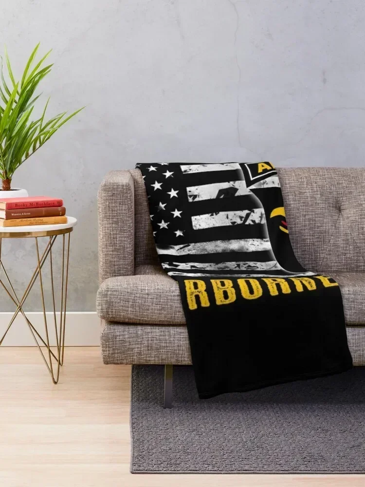 101st Airborne Division (Distressed Flag) Throw Blanket Winter beds Soft Plush Plaid Blankets