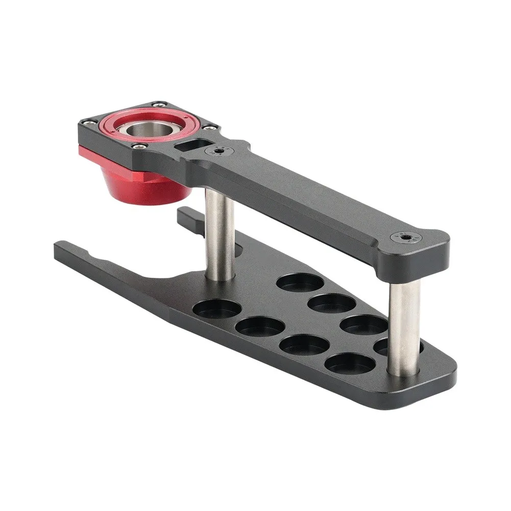 1 Set 8-Hole Vertical Drill Guide Jig Aluminum Alloy Flat Puncher For Woodworking Furniture Assembly Drilling Tool