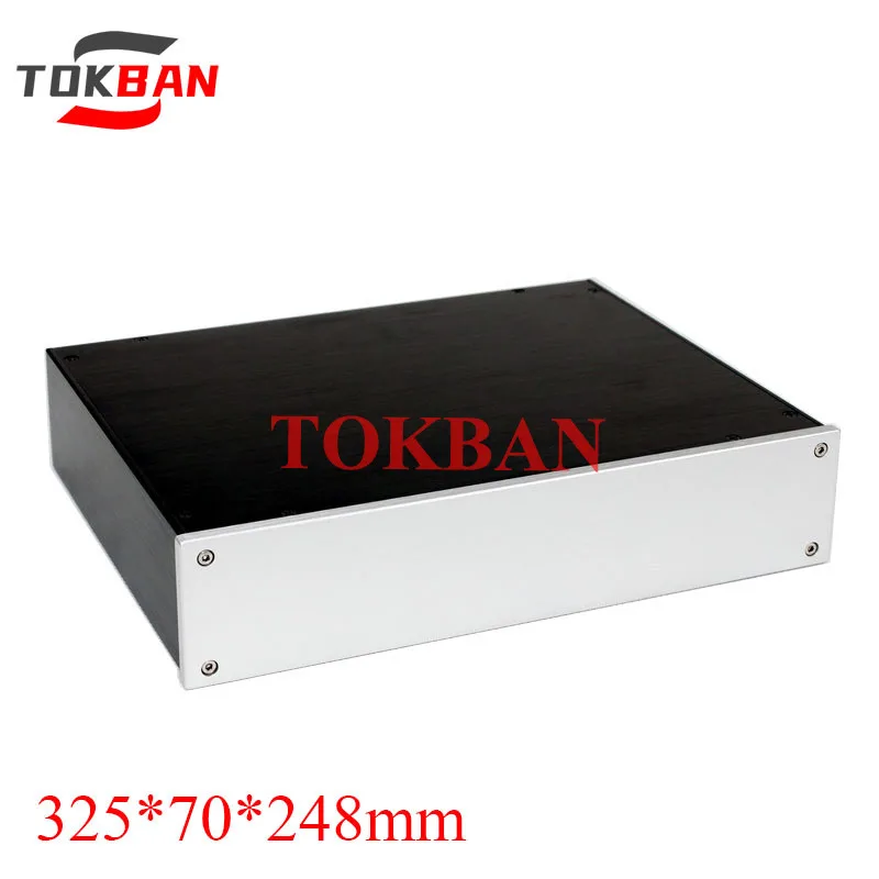 Tokban Audio WA83 325*70*248mm All Aluminum HIFI Preamplifier Chassis Enclosure DIy Power Amplifier Case Shell