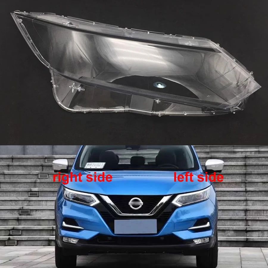 

For Nissan Qashqai 2019 2020 LED Xenon Headlamp Cover Lamps Headlight Shell Lens Plexiglass Replace The Original Lampshade