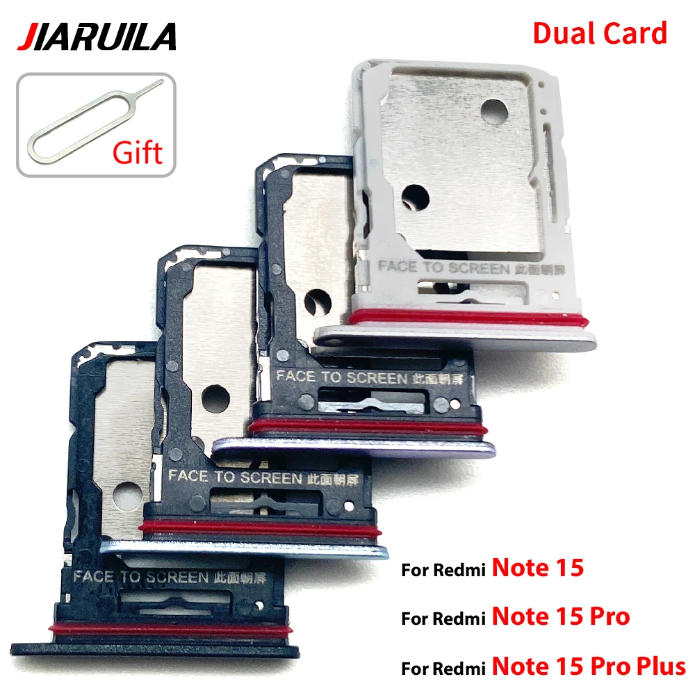 SIM Card Tray chip slot drawer Holder Adapter Accessories Repair Parts For Xiaoomi Redmi Note 15 Pro Plus  (Dual Card)