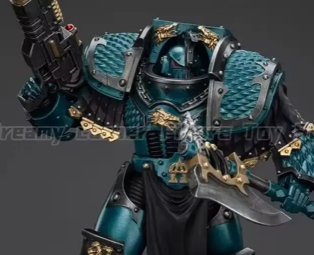 В наличии: Фигурка JOYTOY 1/18 Warhammer 40K Alpha Legion Lernaean Terminator с Volkite Charger