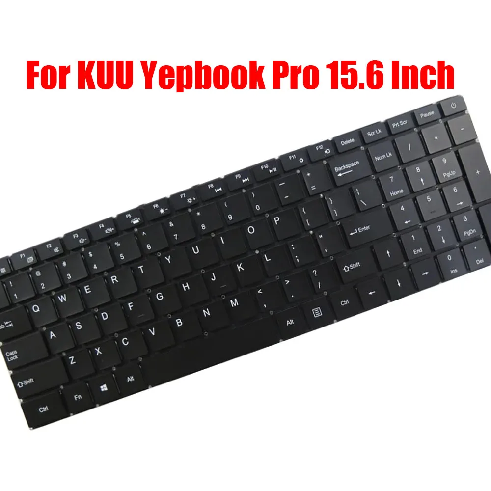 

For KUU Yepbook Pro 15.6 Inch Laptop Backlit Keyboard English US Black New