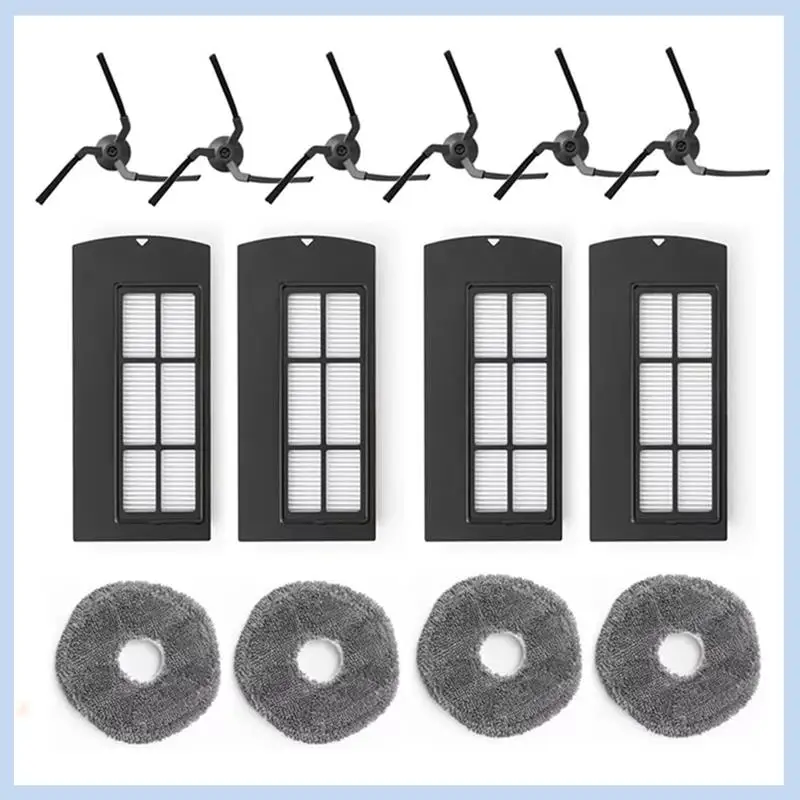 

MLGB-Replacement Parts For Eufy X9 Pro Vacuum Cleaner Accessories Kit, Side Brushes,Mop Cloth Pads,Vacuum Dust Bags