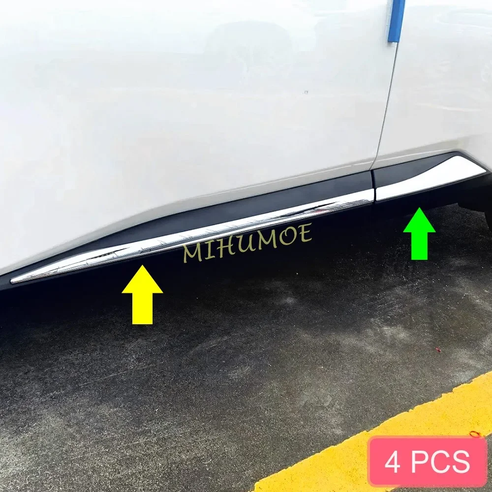Glänzende Chrom-Türkörper-Seitenverkleidungen, Zierleistenabdeckung für Nissan Rogue X-Trail T33