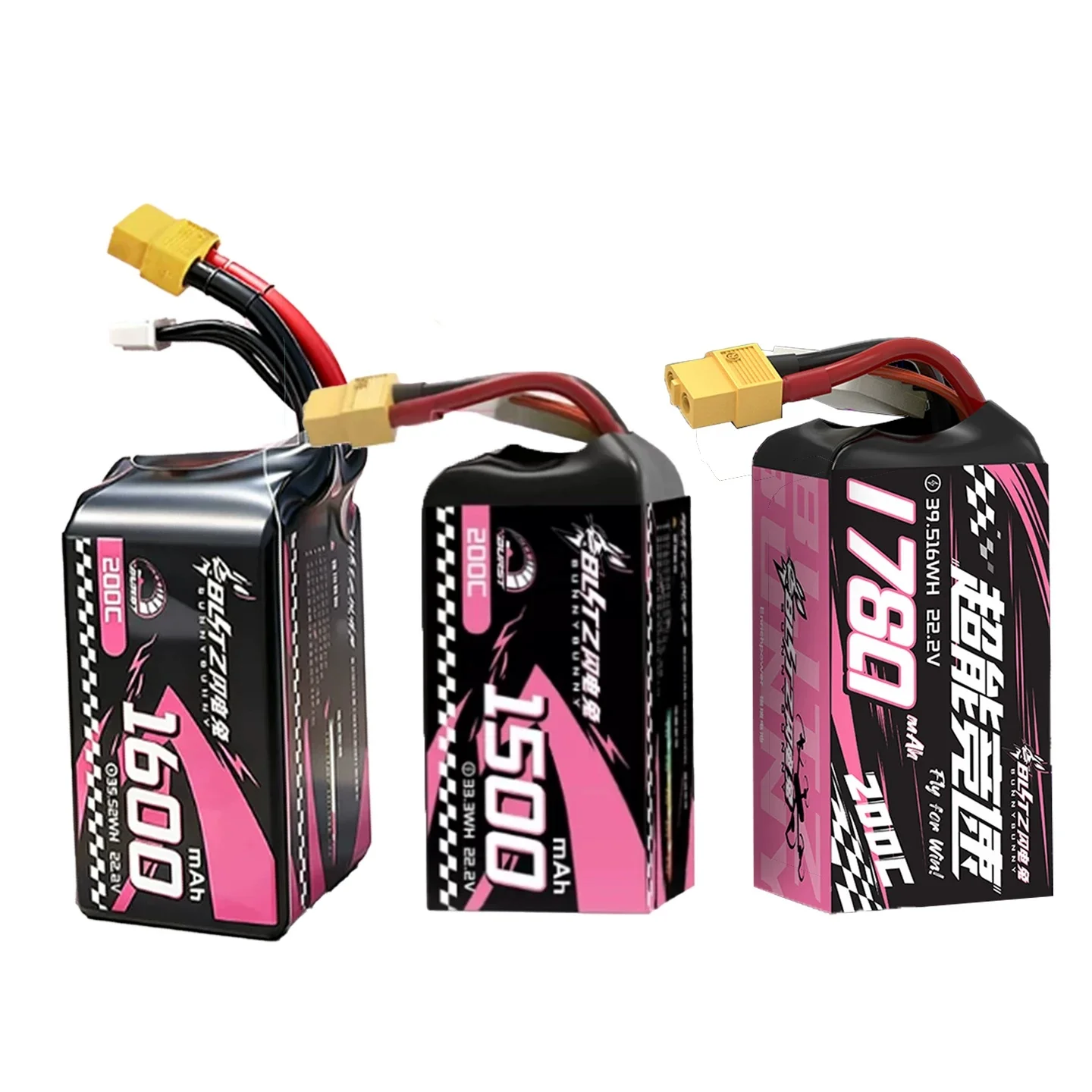 BLITZ Lipo Battery 1520 1600 1780 1700 mAh 6S 22.2V 200C FPV Racing Lithium Battery For RC Model
