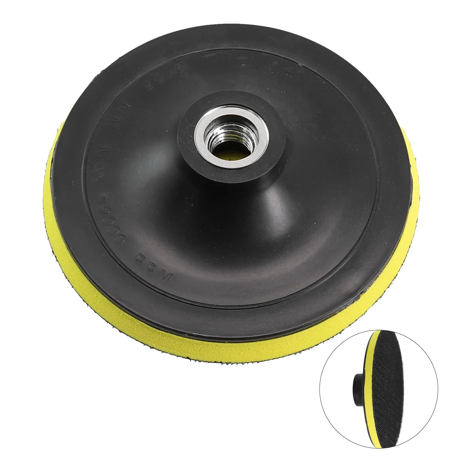 Disque de Ponçage pour Ponceuse Électrique, Tampon de Support à Distance, Machine à Polir, 5 Pouces, 125mm