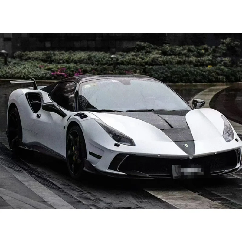 

Suitable for Ferrari 488 Modified Carbon Fiber M-type Engine Hood