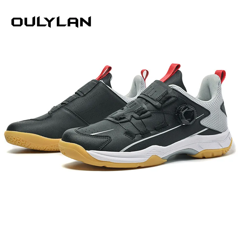 New Men Women Badminton Shoes Anti-slip Training Sports Couple Table Tennis Training Sneakers Wear-resistant Training Shoes