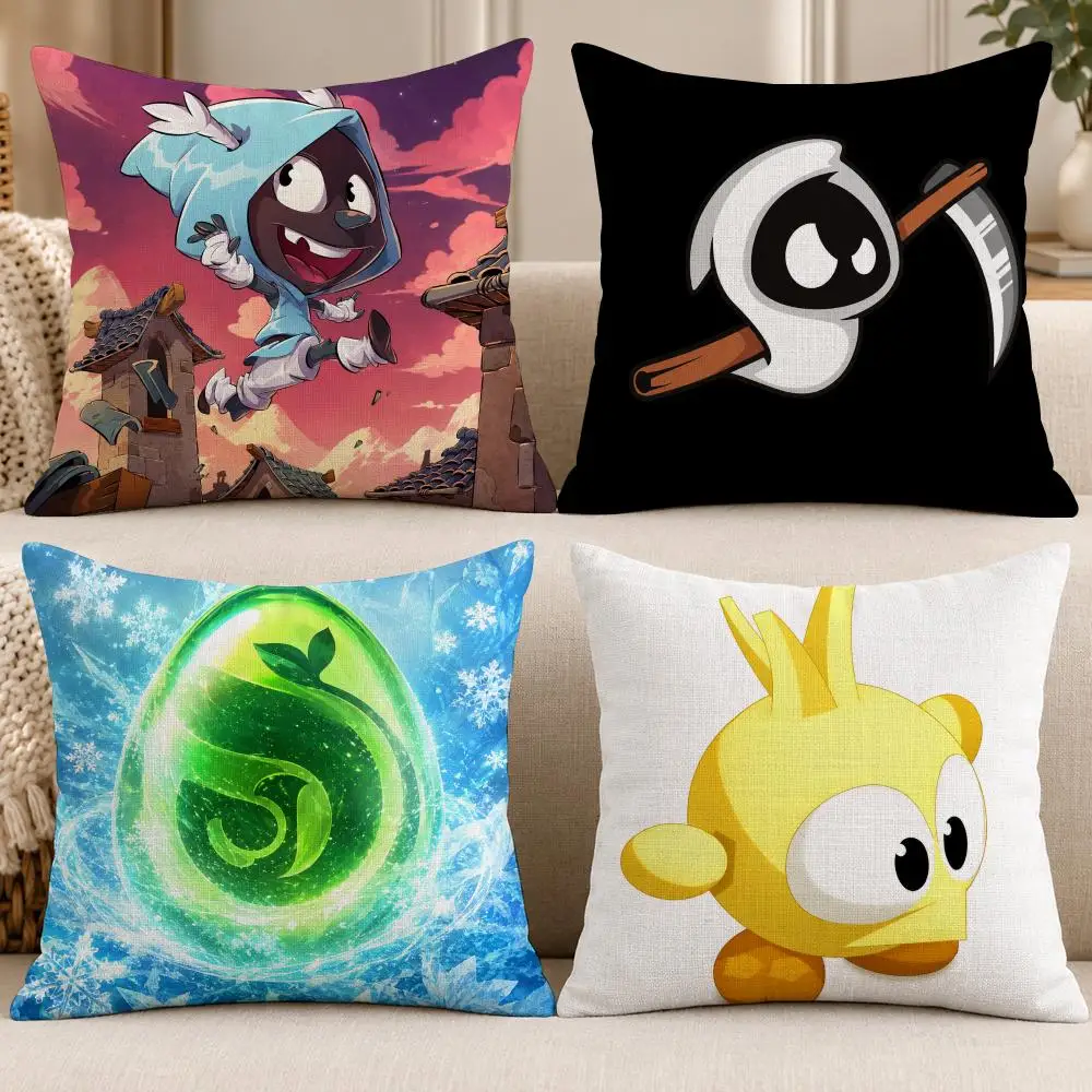 Game Fantasy D-Dofus Cushion Cover Soft Short Cover Washable Sofa Bed Dorm Garden Home Office Chair Decor