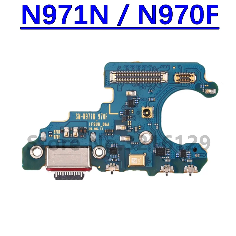 Earpiece Loudspeaker USB Charging Port Board For Samsung Note 10 Note10 Power Volume Fingerprint Sensor Signal Main Flex Cable