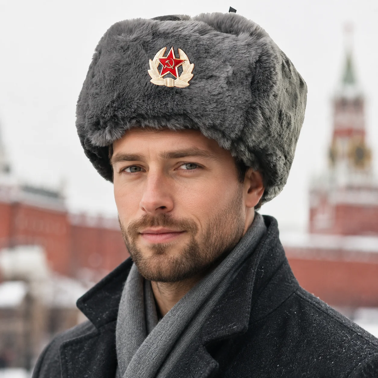 Winter Warm Ushanka Trapper Hat Ear Flap Russian Faux Fur Lined Thick Warm Outdoor Skiing for Men Women