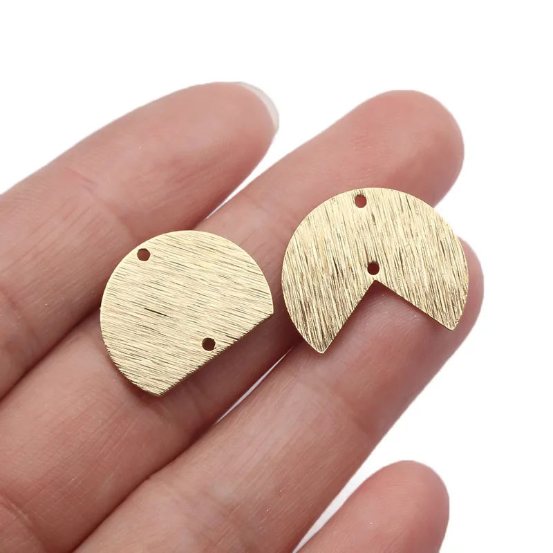 10-20Pcs Brass Moon Round Connector U-shaped Arch Half Round Links for DIY Earrings Bracelet Necklace Jewelry Making Accessories