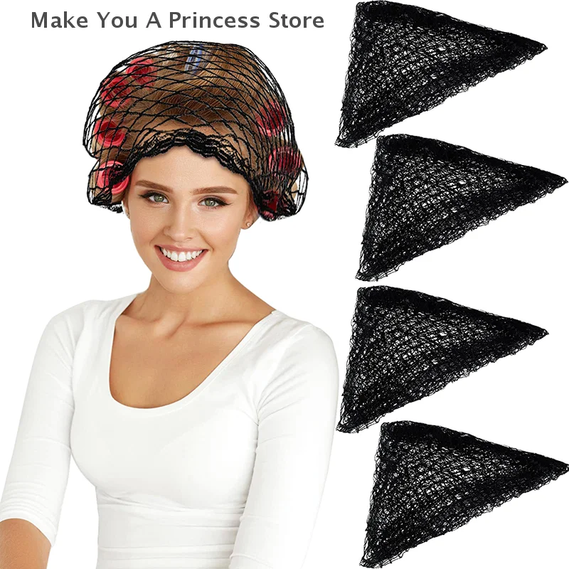 Durable Cotton Hair Net Good Breathability Effective Women Triangular Mesh Hair Net Universal Sleep Hairnet For Lady