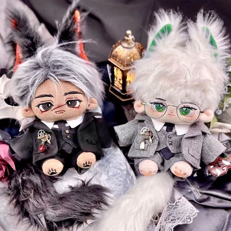 

20cm Cotton Doll Fashion Jacket Set Chinese Dress Diy Clothing Cat Ear Uniform Hooded Sweatshirt No Attribute Doll Accessories