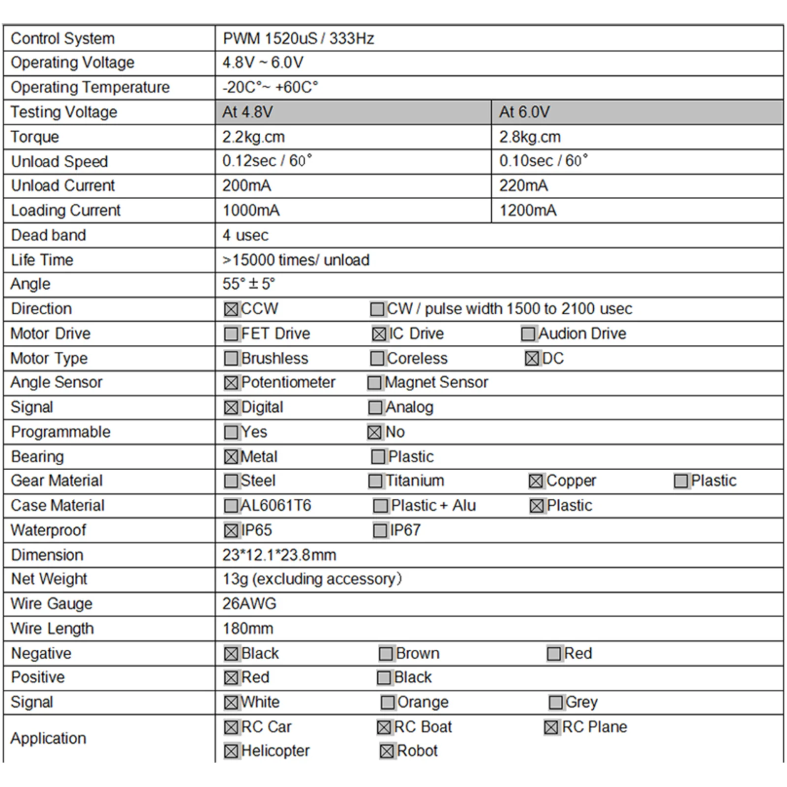 Goteck GS-D9025MG Digital 9g Metal Gear Servo SG90 For RC Helicopter plane Airplane boat car Crawler car