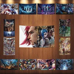 90X150CM Leagues of Legends Flag-LOLS Polyester Digital Printed Game Tapestry Curtain For Decor Arcane