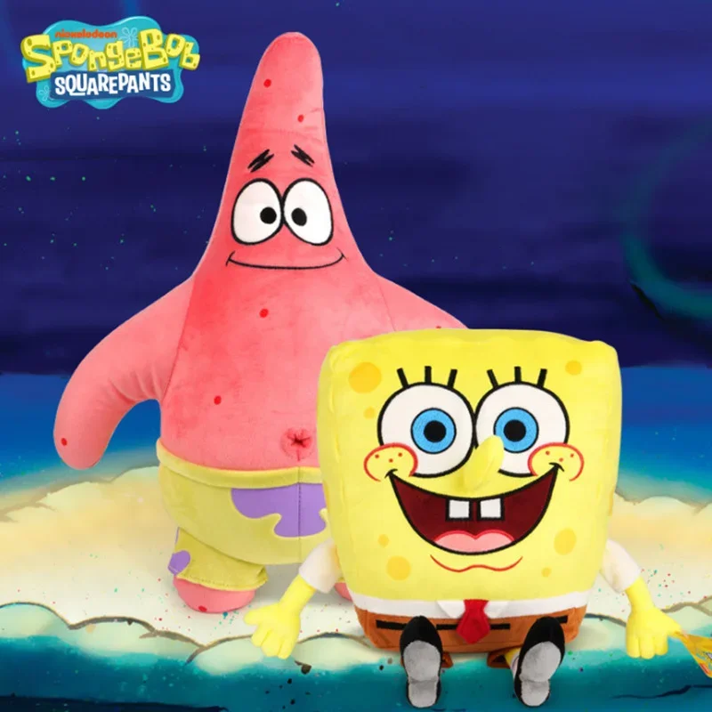 2025 سبونجبوب باتريك ستار يوجين H. Krabs غاري الحلزون ألعاب من نسيج مخملي رمي وسادة زينة الهالوين هدية عيد ميلاد الصبي