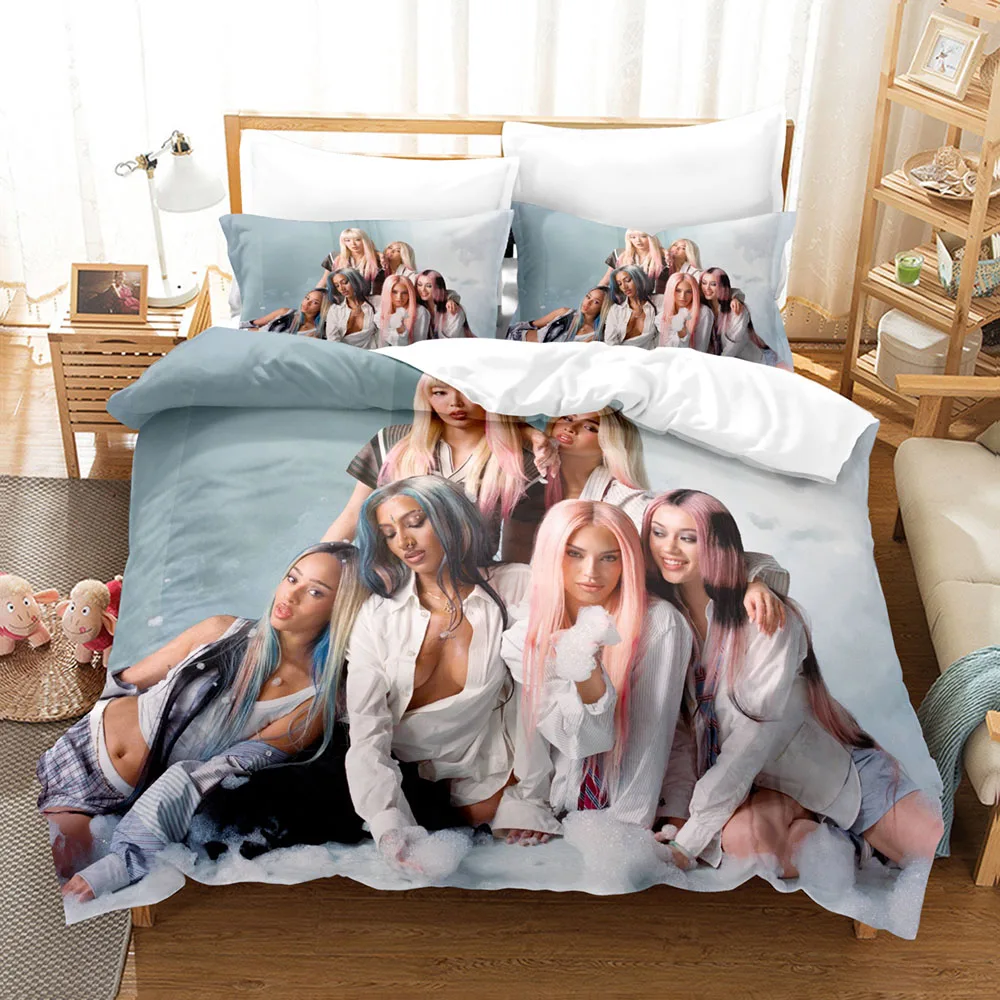 2026 Katseye Pop Music Duvet Cover Set 1 Duvet Cover + 2 Pillowcases Famous Girl Group Fan Bed Linens Gift New Cool