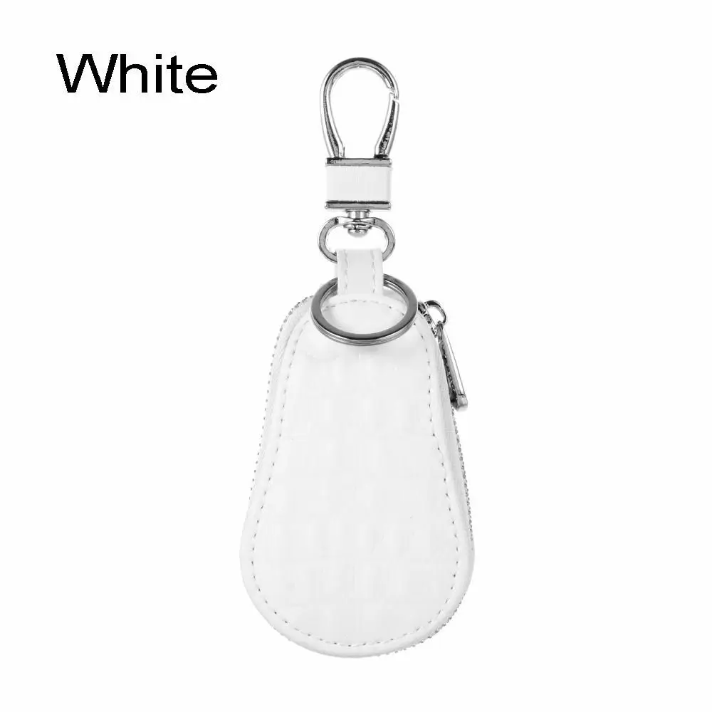 

Classic Zipper Housekeeper Holder Key Case Genuine Leather Keychain Holder Wallet Car Key Bags