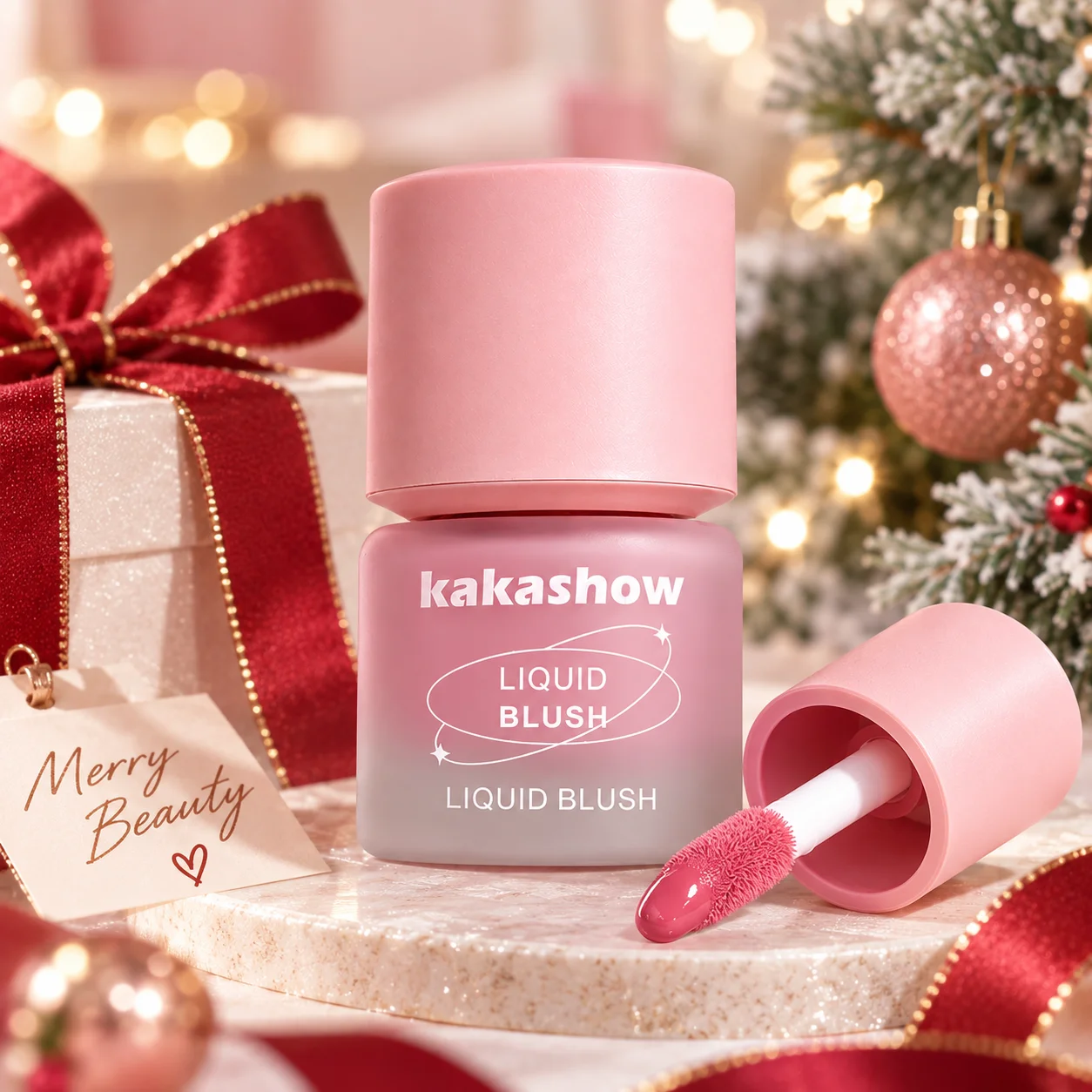 Light Blush Liquid Moisturizing Mirror Vitality Moisturizing Whitening Brightening Natural Rouge