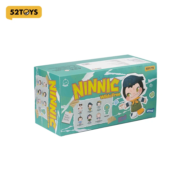 52TOYS Mystery Box NINNIC — глухая коробка с диким и бесплатным плюшевым брелком, высота: около 13 см/5,12 дюйма