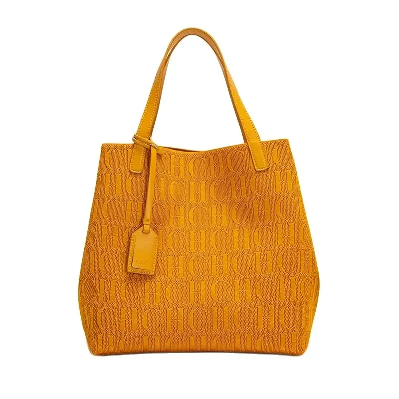 

CH Ladies Shoulder Bag Fashion Classic New Pure Color Outer Pocket Ladies Handbag High Quality Craft Large Capacity Handbag