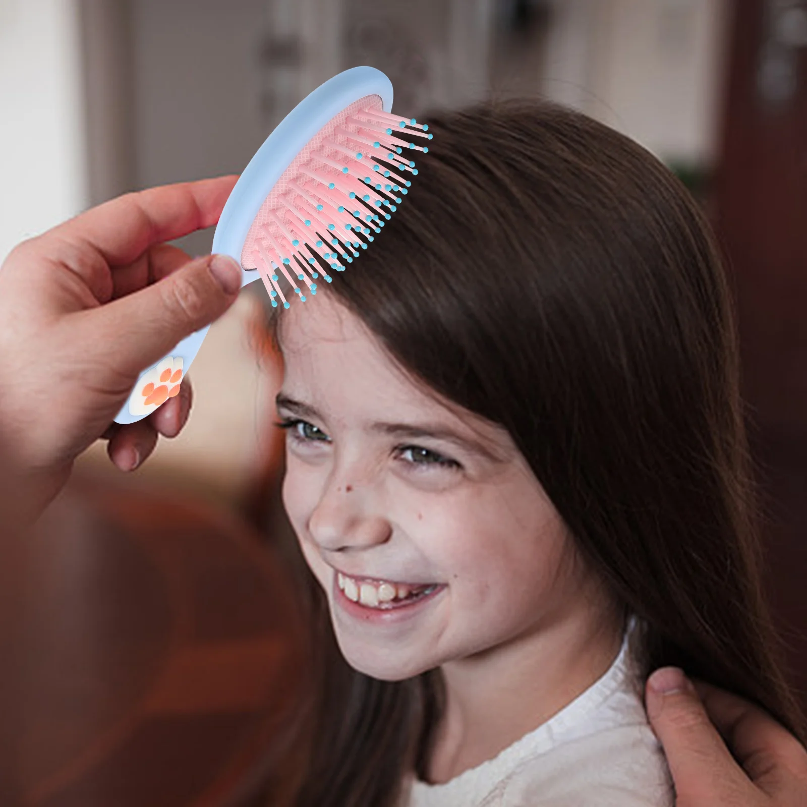 

1pcs Cute Travel Detangling Wet For Girl Small Soft Bristles Hair Brush Easy Detangle Portable For Home Use Smooth Hair Brush