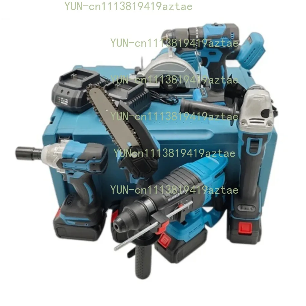 18V 20V 21V Lithium Battery Powered 6 in 1 Cordless Electric Brushless Power Drill Hammer Tools Combo Kit Set