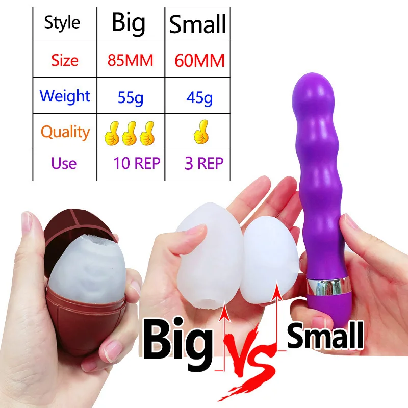 【Discrete Package】Male Masturbation Cup Vagina Egg Penis Massage Adult Toys for Men Glans Exercise Sex Toy Stretchy Silicone