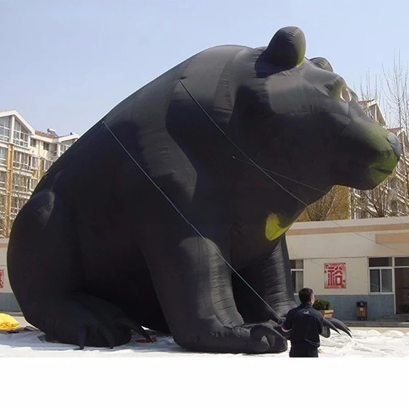 

advertising animals Hot selling giant inflatable black bear for shopping mall decorations