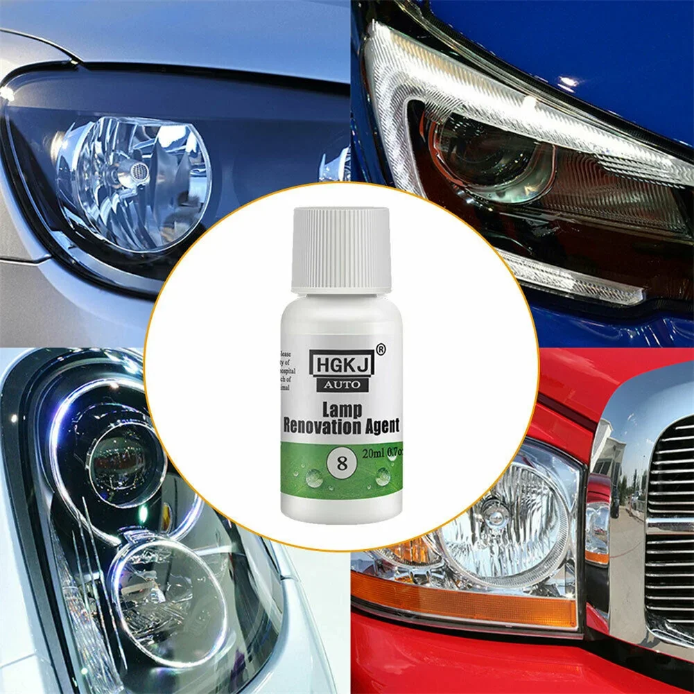 20ml HGKJ 8 S Car Headlight Restoration Polishing Kits Auto Headlight Polishing Headlamp Polish Restoration Renovation Liquid