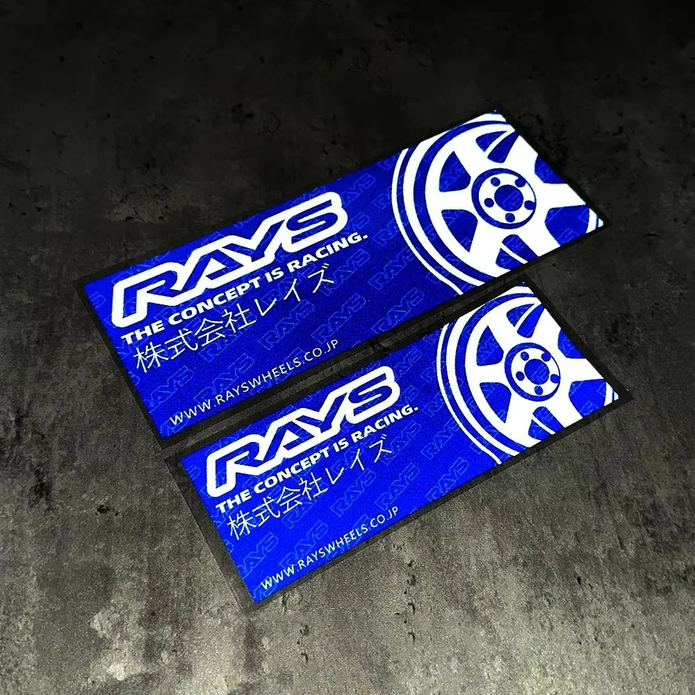 RAYS Wheel JDM Car Stickers, Racing Style Vinyl Decals for Car Window, Bumper, Motorcycle & Laptop Decor