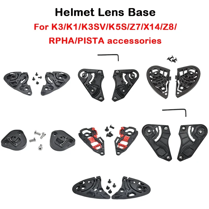 Motorcycle Helmet Lens Base K3/K1/K3SV/K5S/Z7/X14/Z8/ RPHA/PISTA Accessories