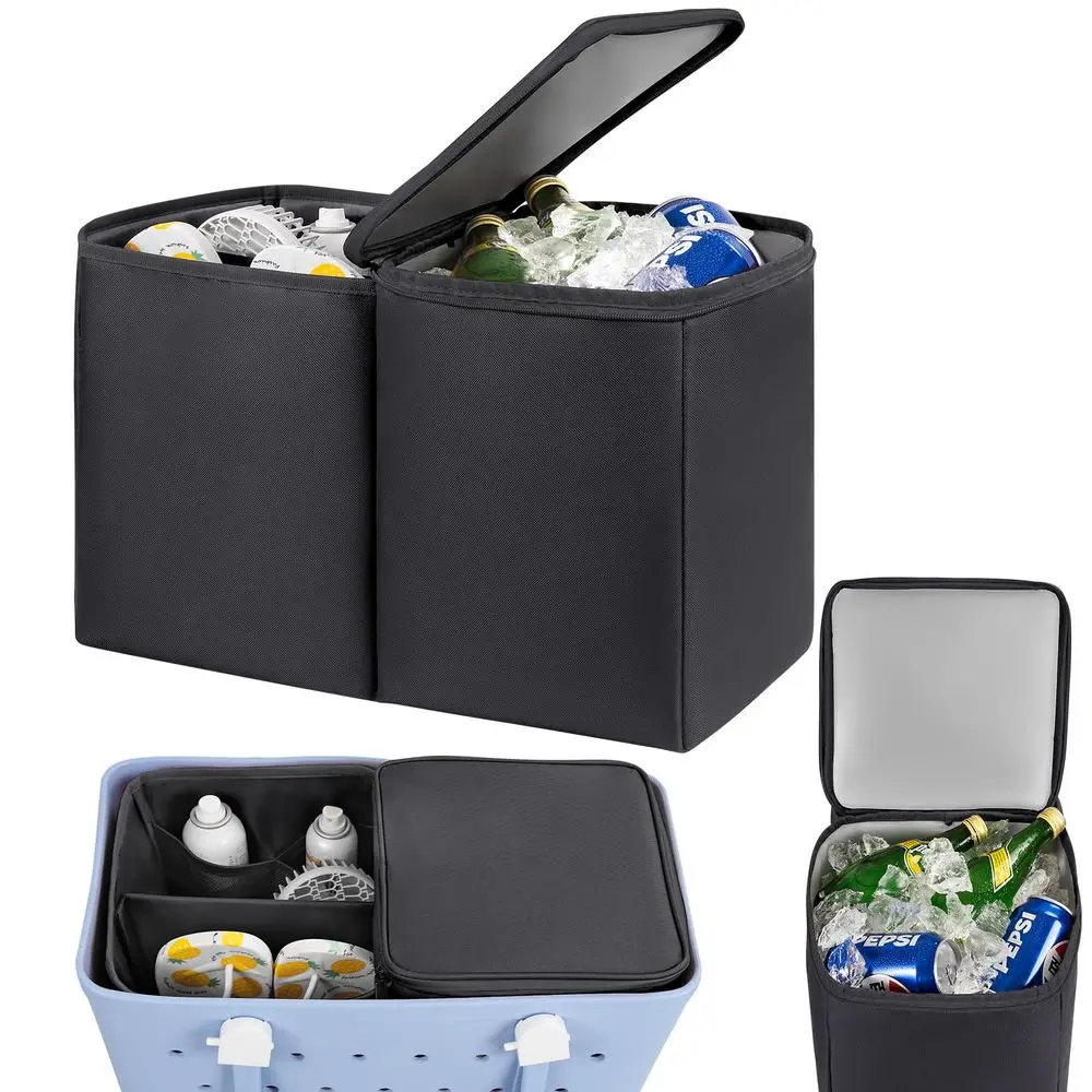 

Органайзер-вкладыш для сумки Bogg Bag XL, герметичный, портативный, с разделительным лотком, лотком с застежкой-молнией и держателем для стаканов, совместимый.