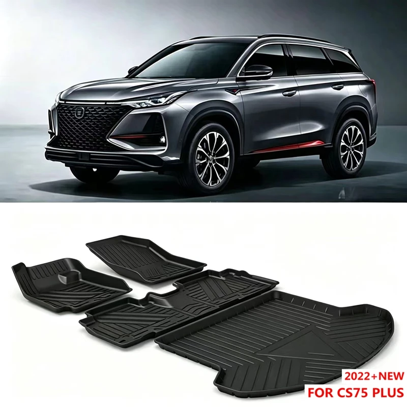 Use for Changan CS75 plus car carpet for CS75 All-Weather car floor mat trunk mat Fit For CS75 plus waterproof car floor mat