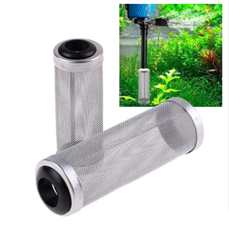 Aquarium Inflow Inlet Filter Stainless Steel Mesh Net Guard Fish Tank Filter Accesories Intake Strainer Prefilter Cover