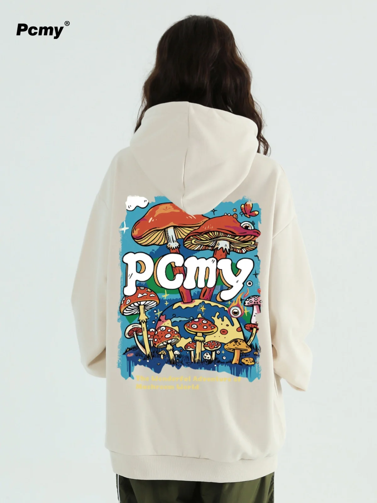 PCMY Mushroom Kingdom Trend Sweatshirts met capuchon 2024 Herfst en winter Nieuwe casual losse paar hoodies