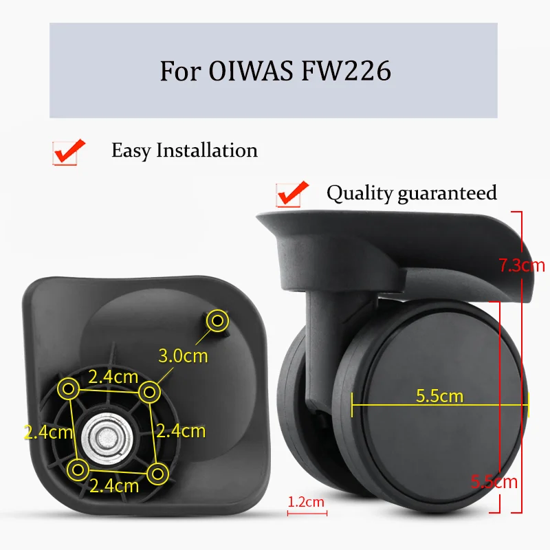 

Suitable For OIWAS FW226 Universal Wheel Trolley Case Wheel Replacement Luggage Pulley Sliding Casters wear-resistant Repair