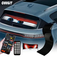 Demon Eyes-Panel de píxeles de matriz LED con logotipo de coche, luz nocturna, pantalla LED Flexible programable DIY para accesorios de coche y camión