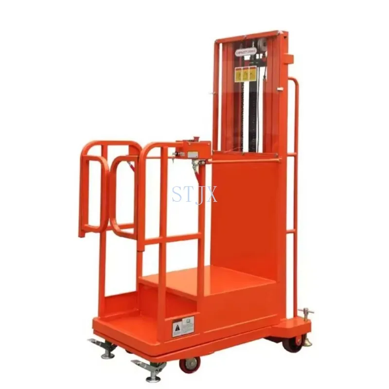 2026 Best Selling 3m 4m 5m Self Moving Electric Order Picker Pick up  Lift Safety Guardrail For Warehouse Stock Logistics Center