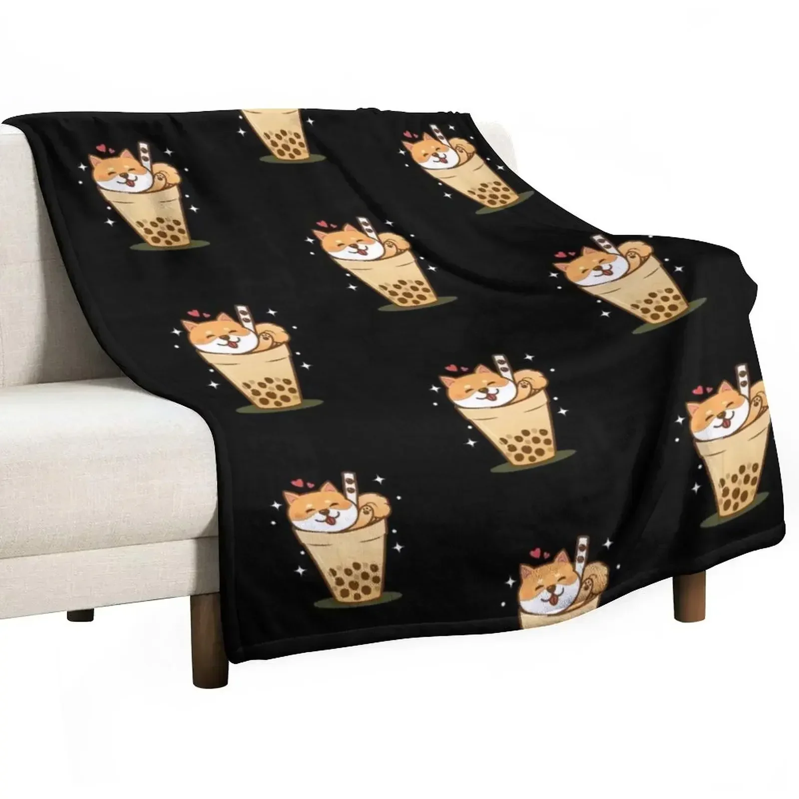 

Shiba Inu Throw Blanket Color Fast Cozy Throw Blanket