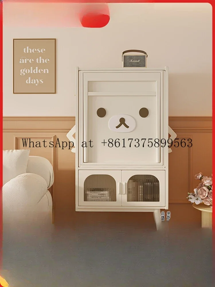 Cream Wind Folding Dining And Dining Side Cabinet Integrated Simple Modern Small Apartment Multi Functional Retractable