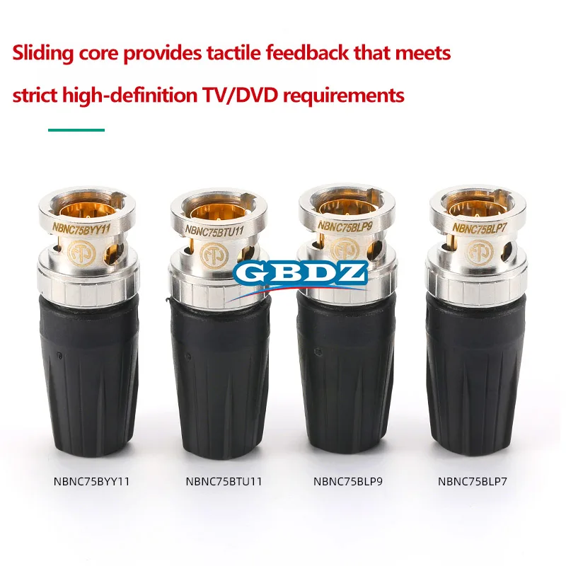 Neutrik Hgh-Definition Coaxial 75 Ohm Video BNC Plug NBNC75BLP7 / NBNC75BLP9 / NBNC75BTU11 / NBNC75BYY11 Adaptation LV-61S Cable