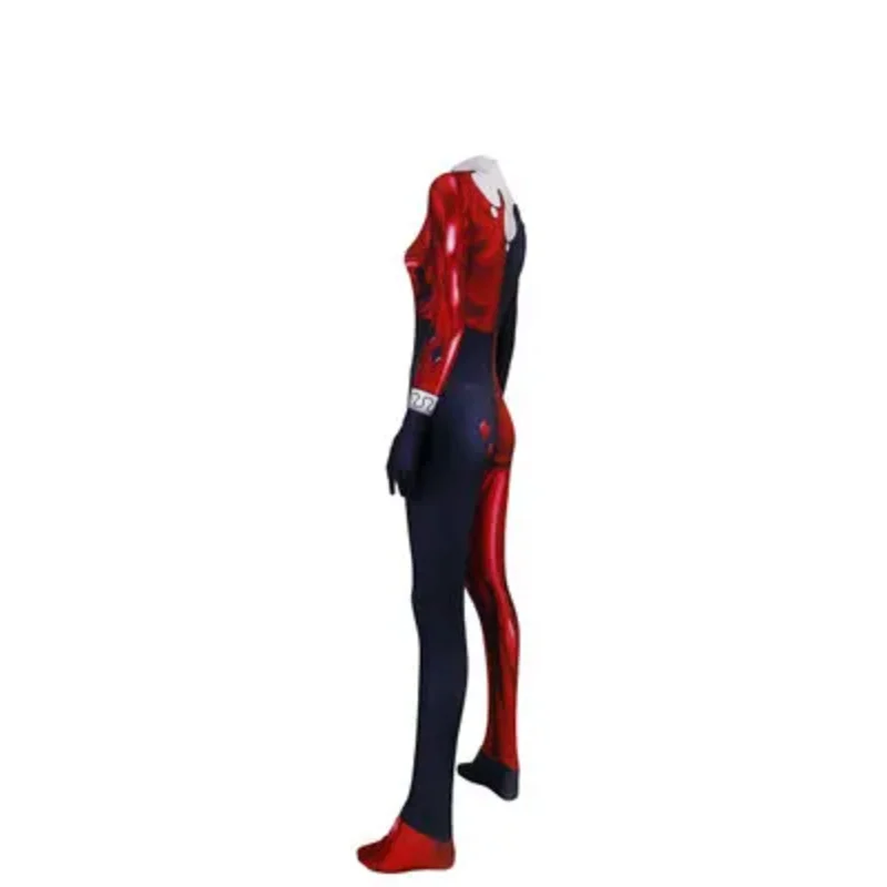 Female Clown Cosplay Costumes 3D Print Superhero Super Villain Halloween Zentai Suit Women Girls Catsuits Adults/Kids